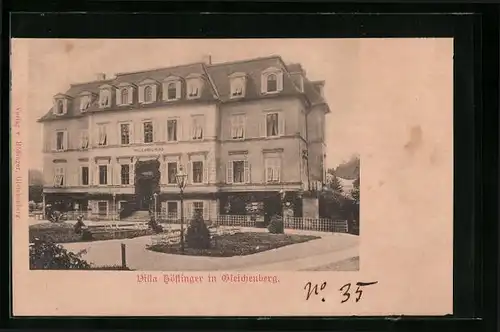 AK Gleichenberg, Villa Höflinger mit Vorgarten