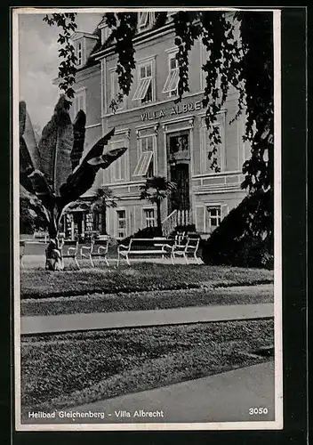 AK Bad Gleichenberg, Villa Albrecht vom Garten aus