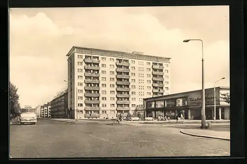 AK Halle /Saale, Hochhaus in der Paul-Suhr-Strasse