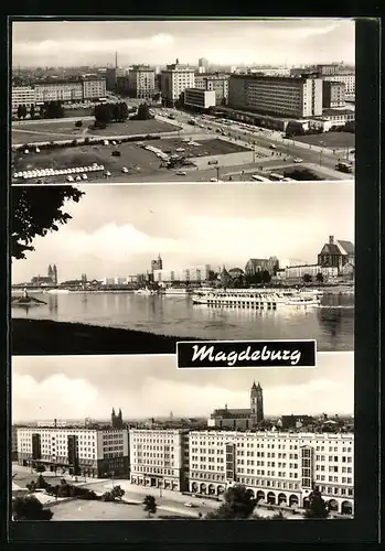 AK Magdeburg, Otto-von-Guericke-Strasse, Elbe