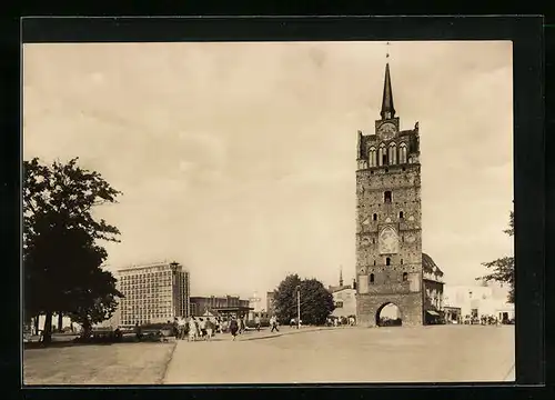 AK Rostock, Kröpeliner Tor und Haus der Schiffahrt