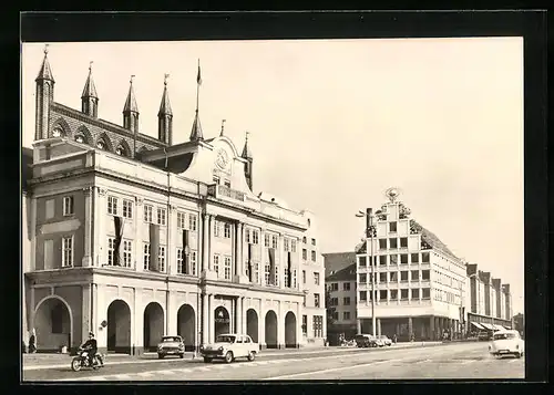 AK Rostock, Rathaus und Haus der Sonne, Gaststätte