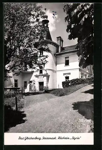 AK Bad Gleichenberg, Weg vor dem Kurheim Styria