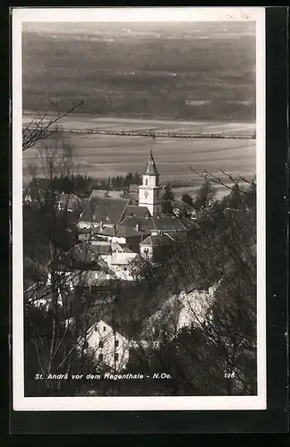 AK St. Andrä, Ort aus der Vogelschau