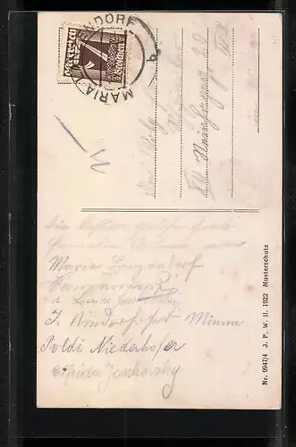 AK Maria Lanzendorf, Strasse auf dem Kalvarienberg