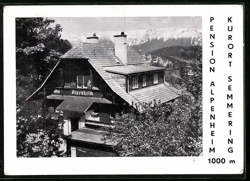 AK Semmering, Pension Alpenheim