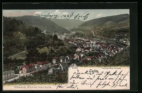 AK Calw, Ortspartie mit der höheren Handelsschule