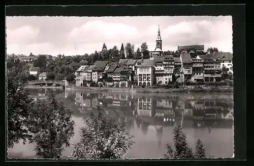 AK Laufenburg am Hochrhein, Blick vom schwarzen Ufer