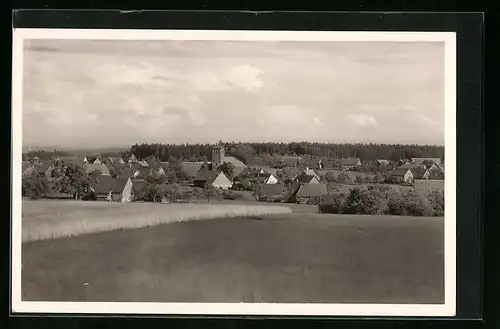 AK Zwerenberg /Württ. Schwarzwald, Totalansicht aus der Ferne