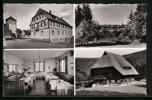 AK Neubulach /Schwarzwald, Gasthof zum Hirsch, Innenansicht