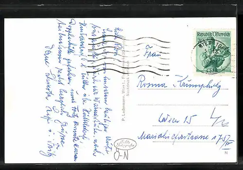 AK Hintersdorf, Ortsansicht mit Wald