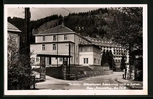 AK Semmering, Haus Semmering des ÖGB