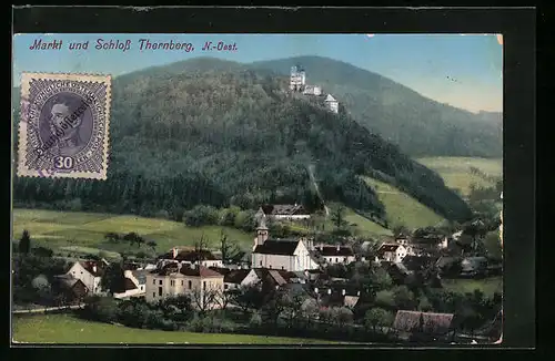AK Thernberg, Blick auf den Markt und das Schloss