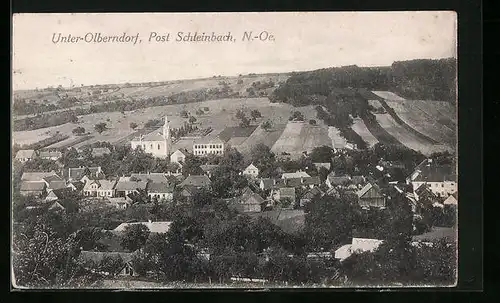 AK Unter-Olberndorf /Schleinbach, Ort und Felder