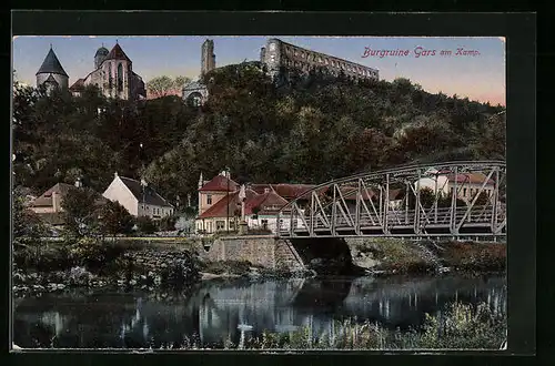 AK Gars am Kamp, Bergruine hinter der Brücke
