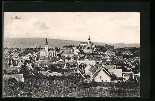 AK Pulkau, Ort mit Kirche