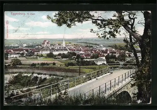 AK Eggenburg, Brücke vor dem Ort