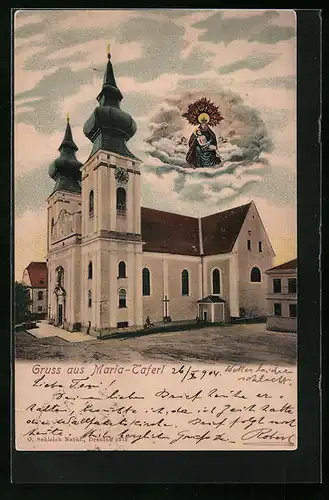 AK Maria-Taferl, Kirche, Mariabild