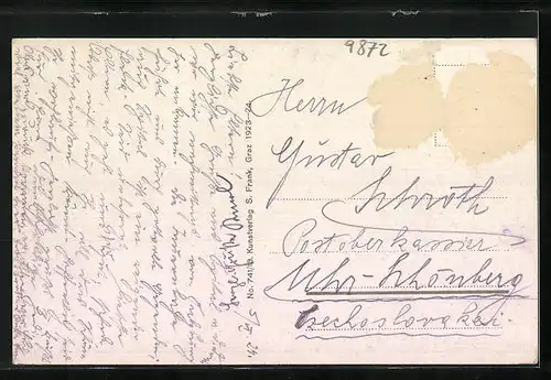 AK Millstatt am See, Ortsansicht mit Goldeck