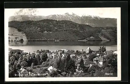 AK Millstatt am See, Teilansicht mit Goldeck