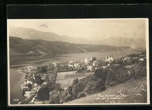 AK Millstatt am See, Ortsansicht von der Steinschicht