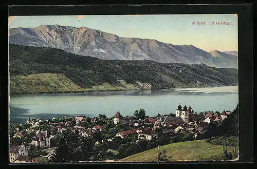 AK Millstatt am See, Ortsansicht aus der Vogelschau