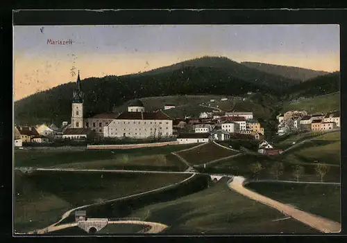 AK Mariazell, Wege und Brücken vor dem Ort