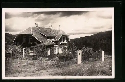 AK Würzbach, Gasthaus Haus Tannenblick, Totalansicht