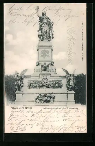 AK Nationaldenkmal auf dem Niederwald