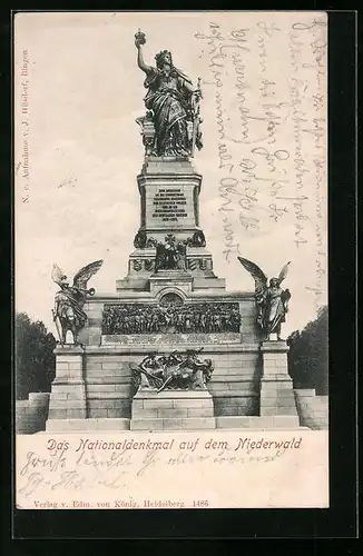 AK Nationaldenkmal auf dem Niederwald