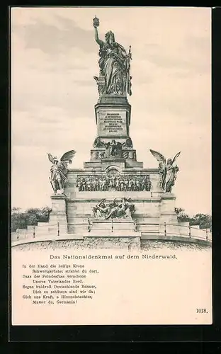 AK Nationaldenkmal auf dem Niederwald