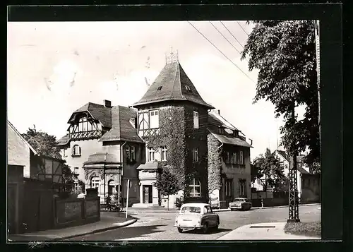 AK Helbra /Eisleben, Fachwerk an der Pestalozzistrasse