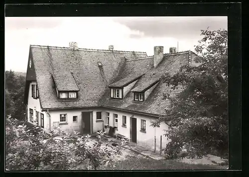 AK Hauteroda /Heldrungen, Freizeitheim Haus auf dem Berge