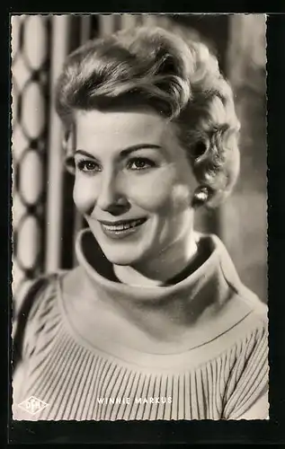 AK Schauspielerin Winnie Markus mit bezauberndem Lächeln