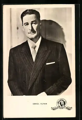 AK Schauspieler Errol Flynn in dem Film Das Schicksal der Irene Forsyte