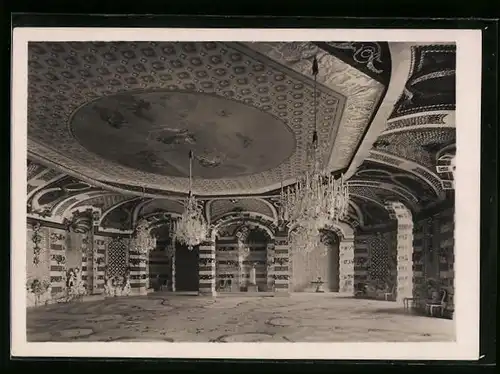 Foto-AK Deutscher Kunstverlag, Nr. P 47: Potsdam, Neues Palais, Muschelsaal