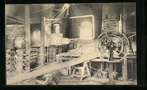AK La Verrerie, Entournement des matières premières, Werkstatt für Glasherstellung