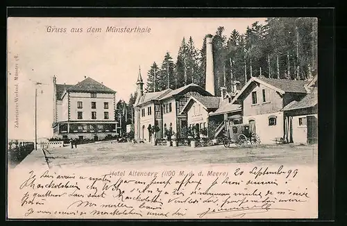 AK Schlucht, Hotel Altenberg im Münsterthale