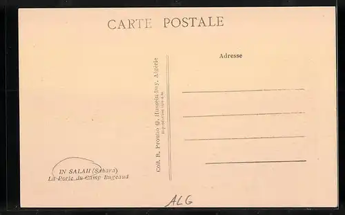 AK In Salah, La Porte du Camp Bugeaud