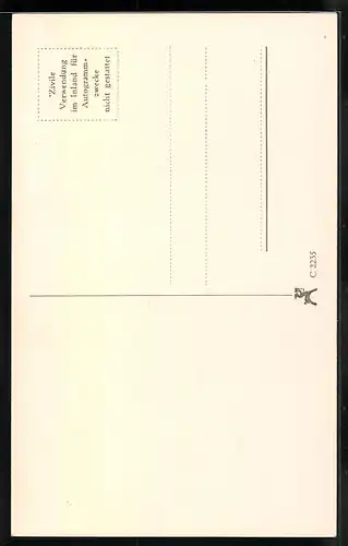 AK Schauspieler Paul Klinger im Kostüm aus Zirkus Renz