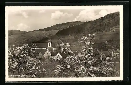 AK Glottertal / Schwarzwald, Gesamtansicht mit Kirche