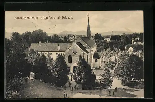 AK Laufen a. d. Salzach, Blick auf das Kapuzinerkloster