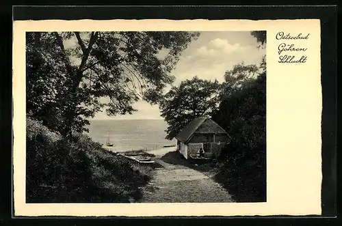 AK Göhren / Ostsee, an der Schlucht