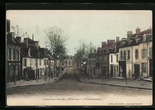 AK Lucenay-les-Aix, Promenade