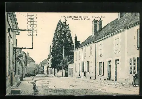 AK Entrains, Grande Rue, Bureau de Poste