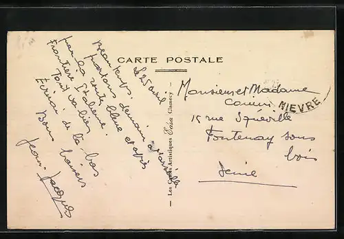 AK Entrains, Grande Rue, Bureau de Poste