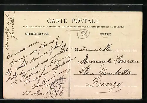 AK Clamecy, la Rue du Faubourg-de-Beuvron