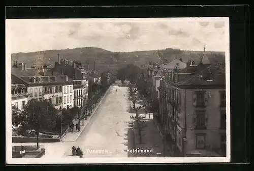 AK Yverdon, Rue Haldimand, Strassenpartie