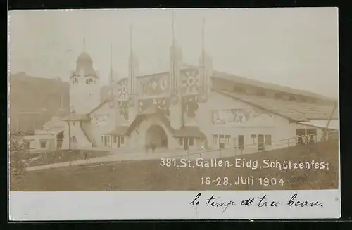 AK Sankt Gallen, Eidgenössisches Schützenfest 1904, Festhalle