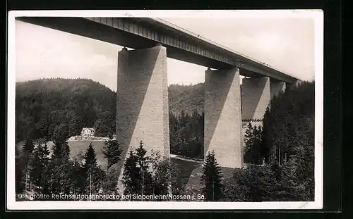 AK Siebenlehn, Grösste Reichsautobahnbrücke im Muldental